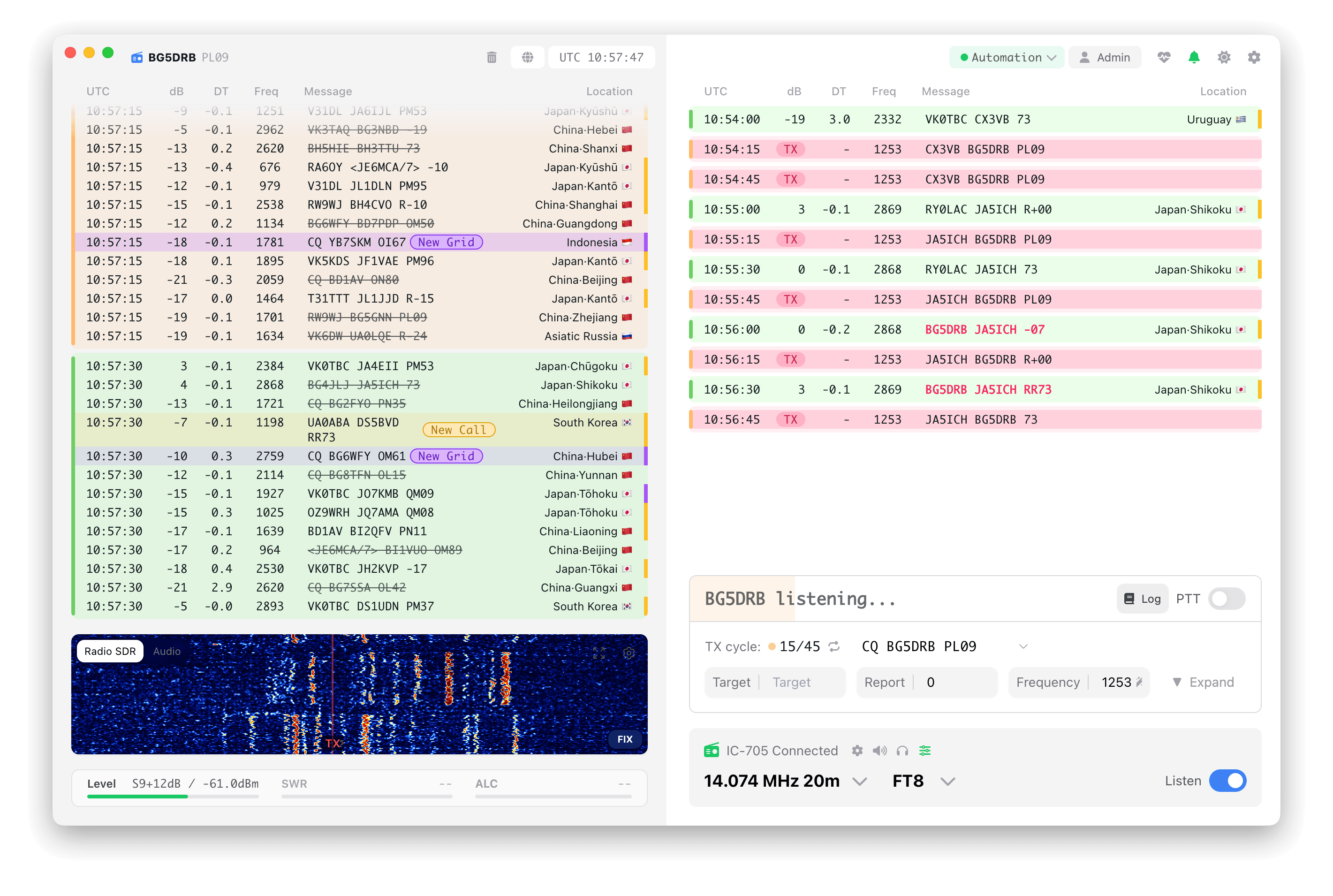 TX-5DR interface preview