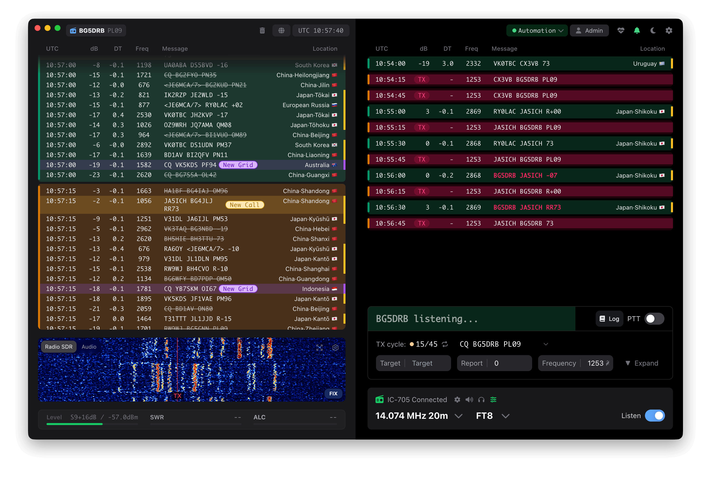 TX-5DR interface preview